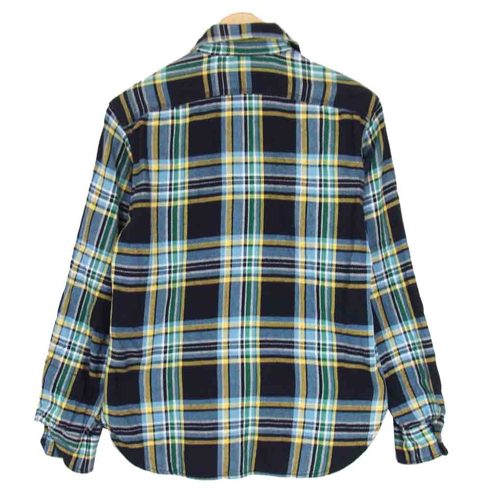 Engineered Garments エンジニアードガーメンツ フランネル チェック シャツ ネイビー系 XS【中古】