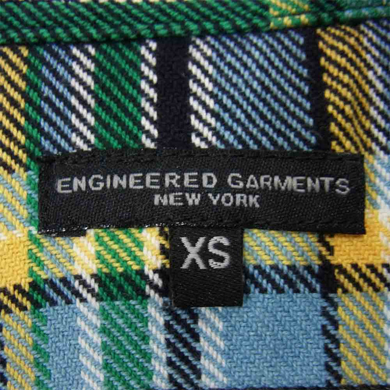 Engineered Garments エンジニアードガーメンツ フランネル チェック シャツ ネイビー系 XS【中古】