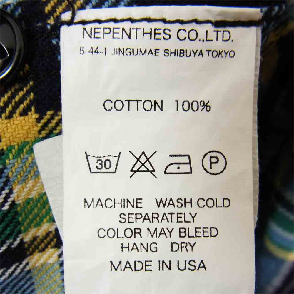 Engineered Garments エンジニアードガーメンツ フランネル チェック シャツ ネイビー系 XS【中古】