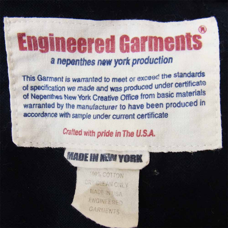 Engineered Garments エンジニアードガーメンツ コットン 3B テーラード ジャケット ネイビー系 XS【中古】