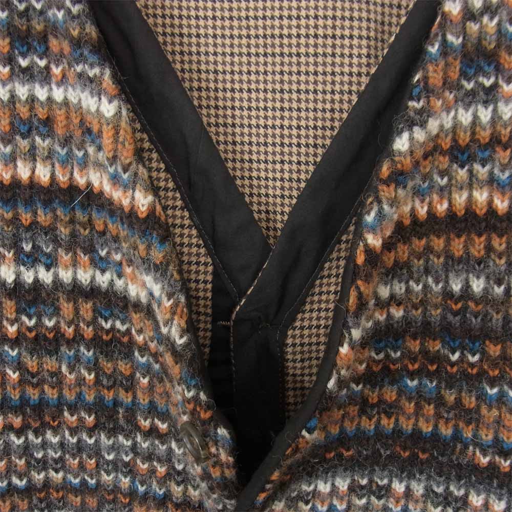 Engineered Garments エンジニアードガーメンツ ライナー付き ウール ニット ベスト ブラウン系 XS【中古】