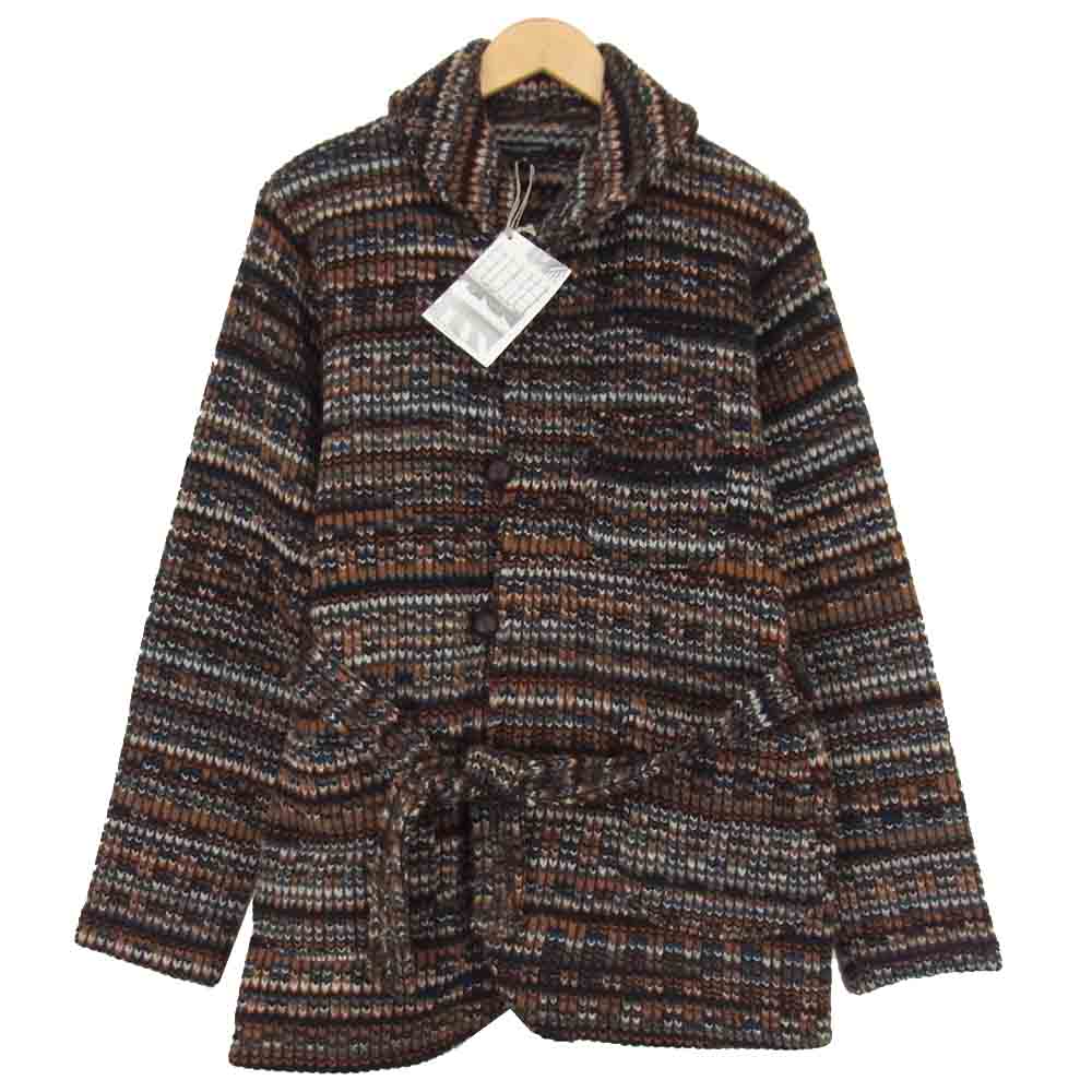 Engineered Garments エンジニアードガーメンツ ウール ショールカラー ニット ジャケット ブラウン系 S【中古】