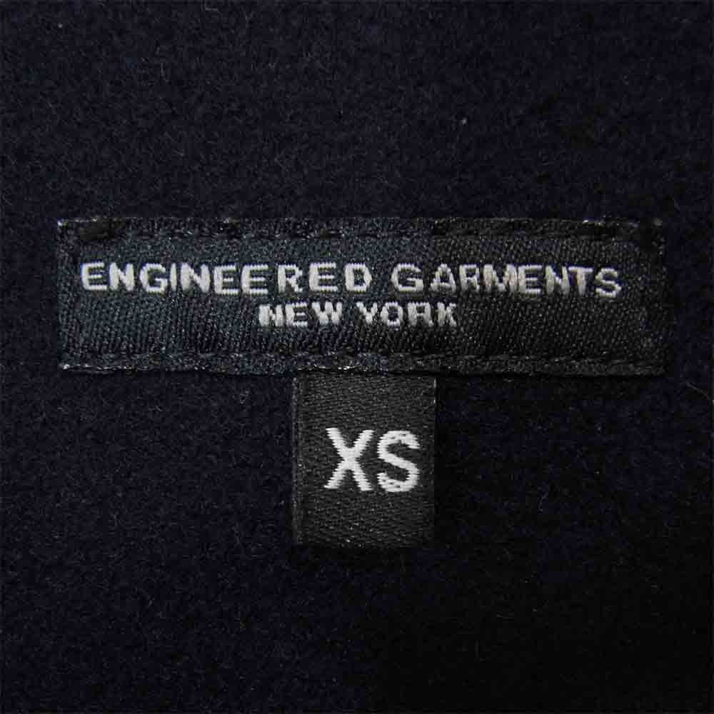 Engineered Garments エンジニアードガーメンツ ウール メルトン ダッフル コート ネイビー系 XS【中古】