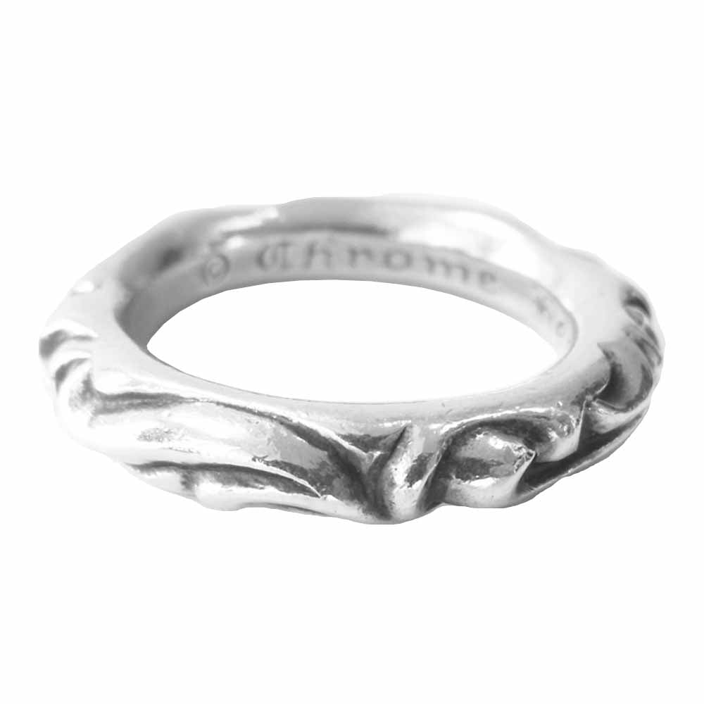 CHROME HEARTS クロムハーツ（原本無） SCRL BAND スクロールバンド リング シルバー系 17【中古】