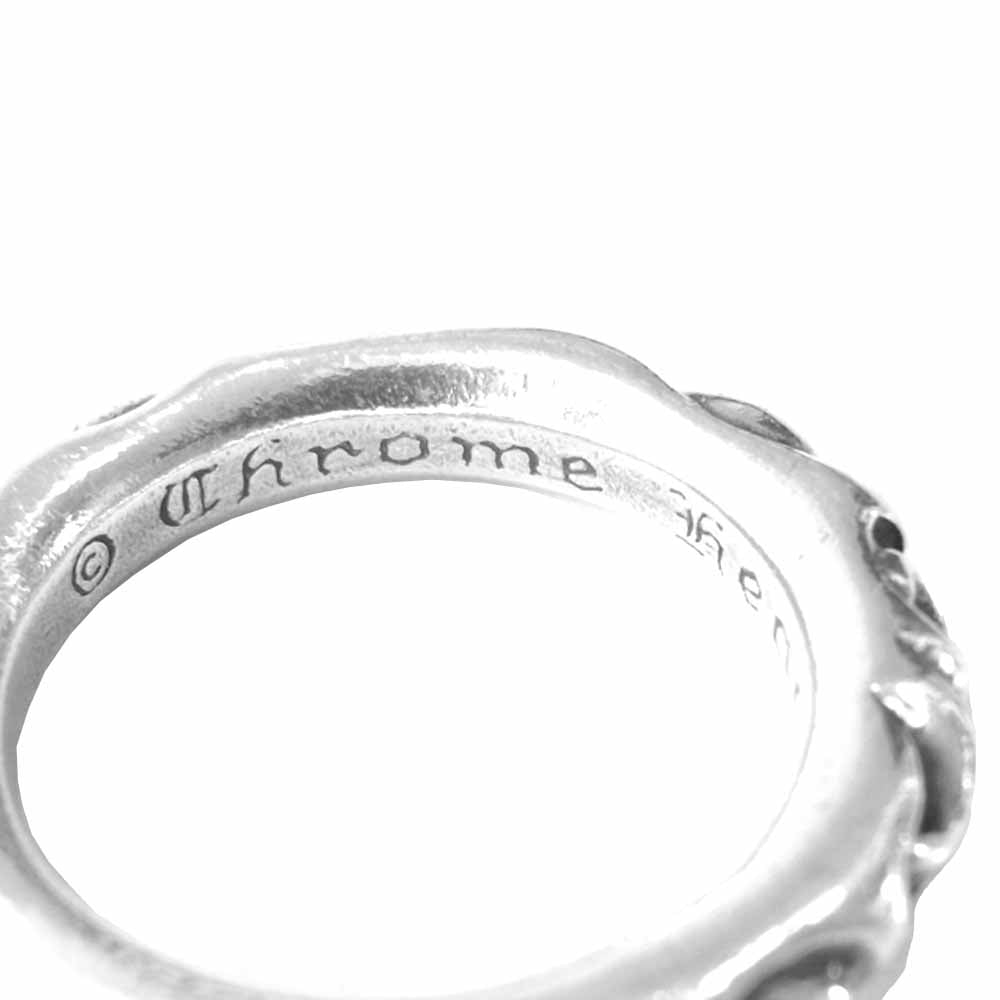 CHROME HEARTS クロムハーツ（原本無） SCRL BAND スクロールバンド リング シルバー系 17【中古】