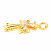 CHROME HEARTS クロムハーツ（原本有） 22k タイニー ファット クロス ダイヤ ネックレス ゴールド系【中古】
