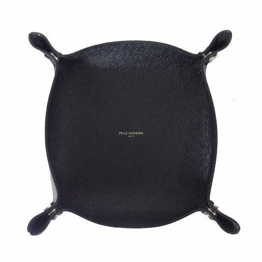 PELLE MORBIDA ペッレモルビダ PMO-BAAC008 Barca バルカ エンボスレザー トレイ ブラック系【美品】【中古】