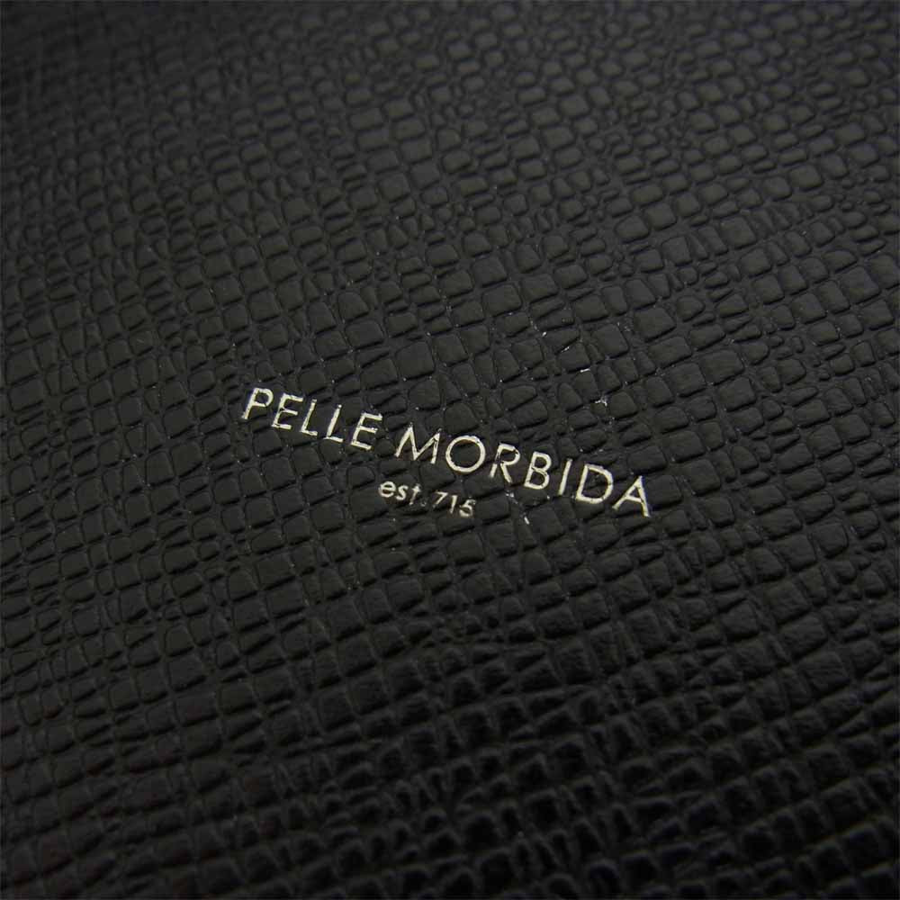 PELLE MORBIDA ペッレモルビダ PMO-BAAC008 Barca バルカ エンボスレザー トレイ ブラック系【美品】【中古】