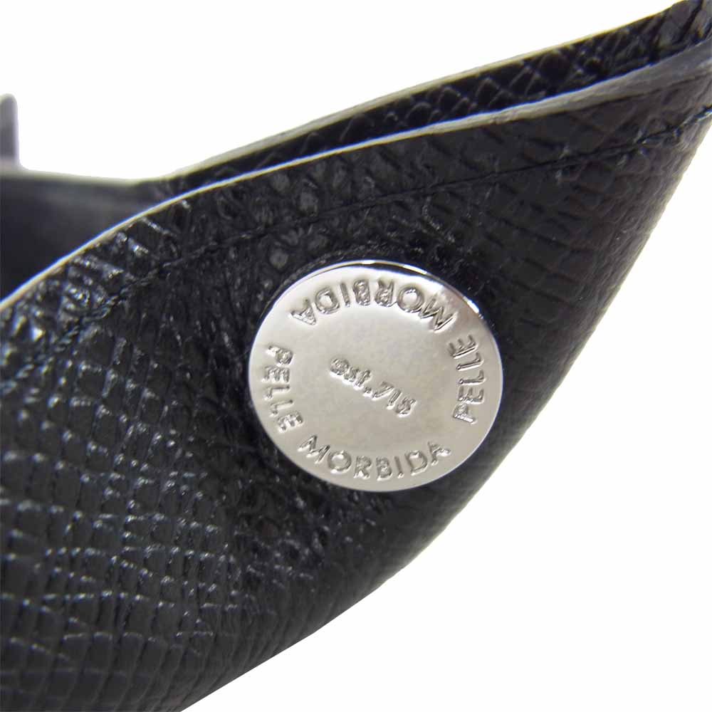PELLE MORBIDA ペッレモルビダ PMO-BAAC008 Barca バルカ エンボスレザー トレイ ブラック系【美品】【中古】