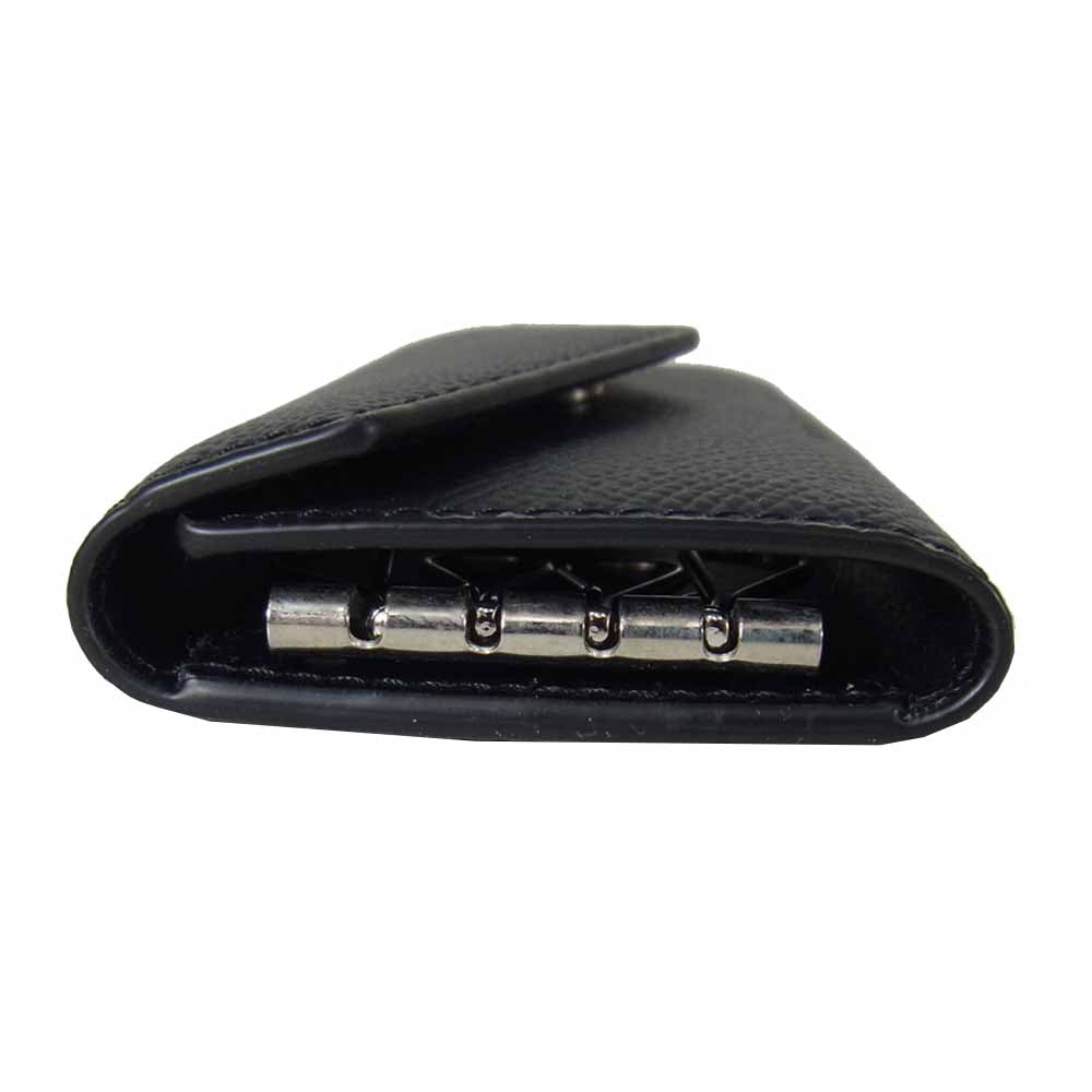 ボナベンチュラ ノブレッサ レザー スリム キーケース ブラック系【中古】