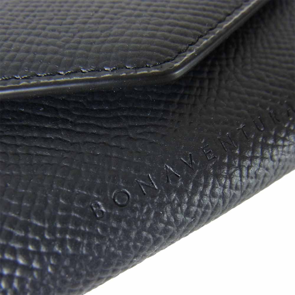 ボナベンチュラ ノブレッサ レザー スリム キーケース ブラック系【中古】