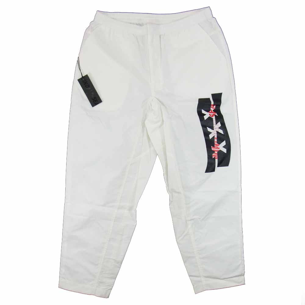ウィンダンシー 21SS WDS-XXX-SP-02 × GOD SELECTION XXX ゴッド セレクション トリプルエックス Nylon Pants ナイロン パンツ XL ホワイト ホワイト系 XL【新古品】【未使用】【中古】