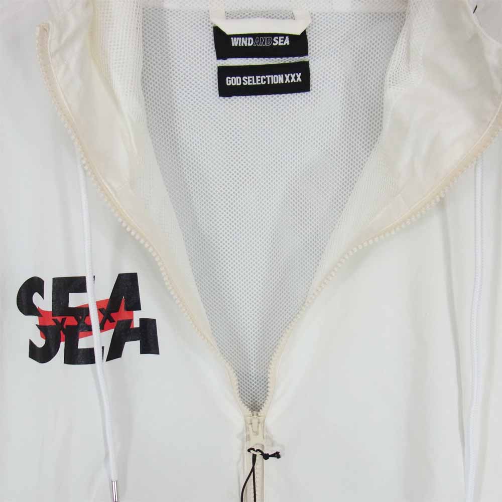 ウィンダンシー 21SS WDS-XXX-SP-01 × GOD SELECTION XXX ゴッド セレクション トリプルエックス Nylon Parka ナイロン パーカー L ホワイト ホワイト系 L【新古品】【未使用】【中古】