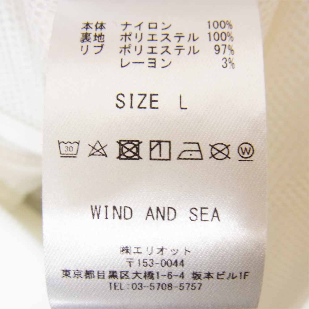ウィンダンシー 21SS WDS-XXX-SP-01 × GOD SELECTION XXX ゴッド セレクション トリプルエックス Nylon Parka ナイロン パーカー L ホワイト ホワイト系 L【新古品】【未使用】【中古】