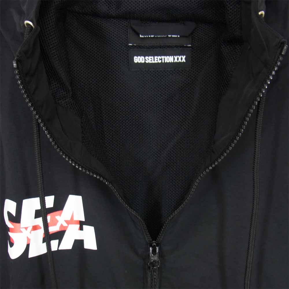 ウィンダンシー 21SS WDS-XXX-SP-01 × GOD SELECTION XXX ゴッド セレクション トリプルエックス Nylon Parka ナイロン パーカー M ブラック ブラック系 M【新古品】【未使用】【中古】
