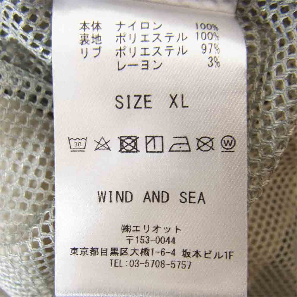 ウィンダンシー 21SS WDS-XXX-SP-01 × GOD SELECTION XXX ゴッド セレクション トリプルエックス Nylon Parka ナイロン パーカー XL グレー グレー系 XL【新古品】【未使用】【中古】