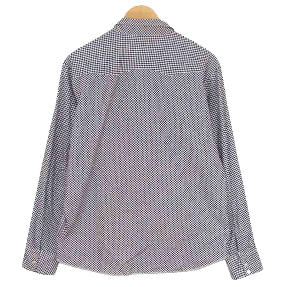 TENDERLOIN テンダーロイン T-SADDLEMAN-SHT サドルマン チェッカー フラッグ チェック ウエスタン シャツ ネイビー系 M【美品】【中古】