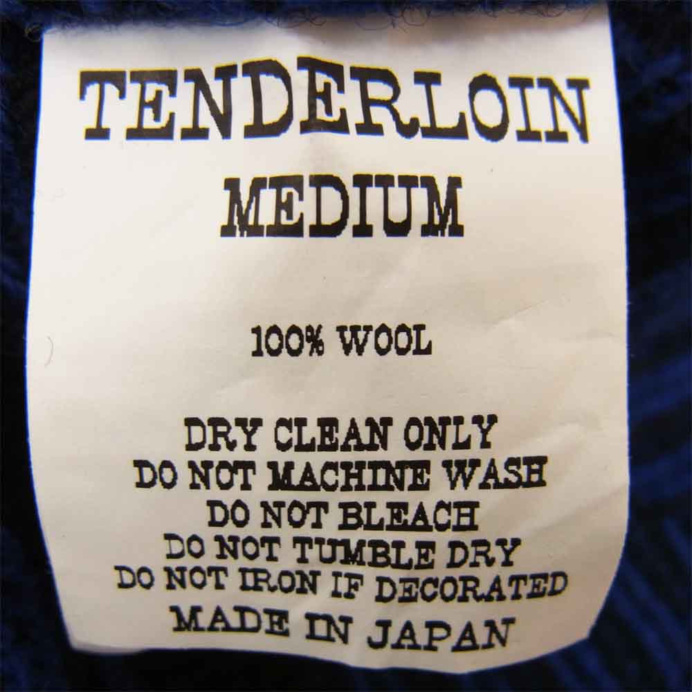 TENDERLOIN テンダーロイン  BUFFALO SHT JKT バッファロー チェック シャツ ジャケット ブルー系 M【極上美品】【中古】