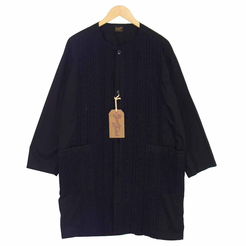 TENDERLOIN テンダーロイン SLUB EMBROIDERY COAT スラブ エンブロイダリー コート ブラック系 M【新古品】【未使用】【中古】