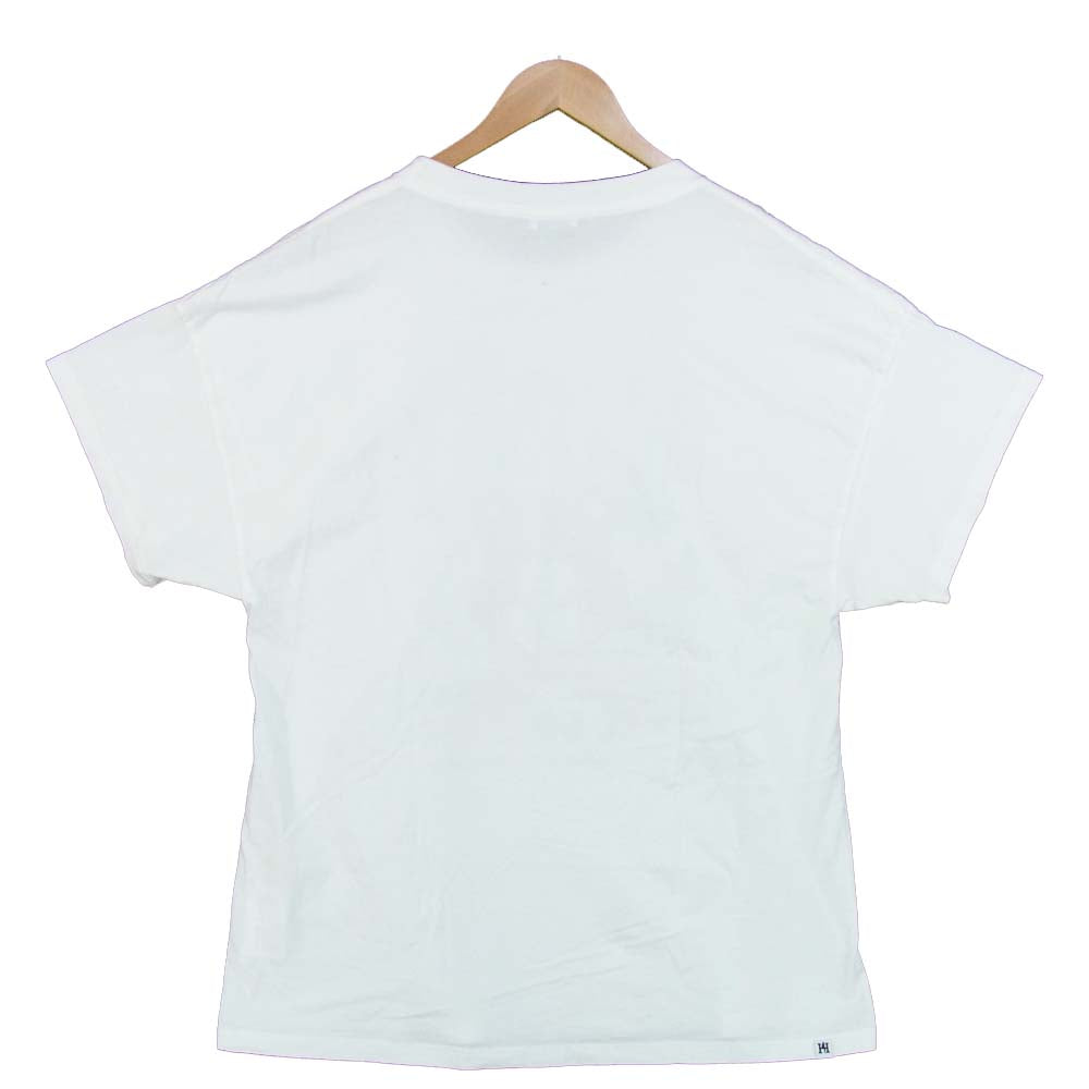 HYSTERIC GLAMOUR ヒステリックグラマー 01202CT01 BEAR SOUL ベア オーバー サイズ Tシャツ ホワイト系 FREE【中古】