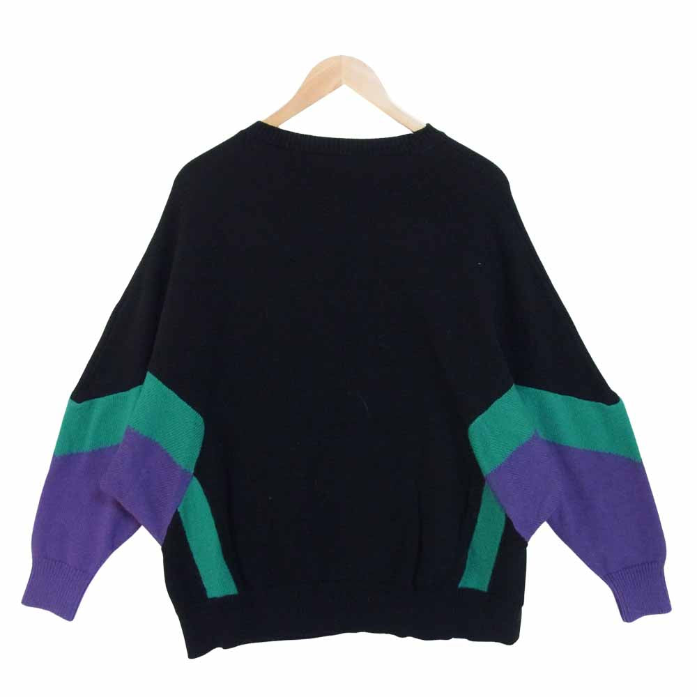 HYSTERIC GLAMOUR ヒステリックグラマー 01193NS09 TRIANGLE WOMAN プルオーバー ニット ブラック系 FREE【中古】