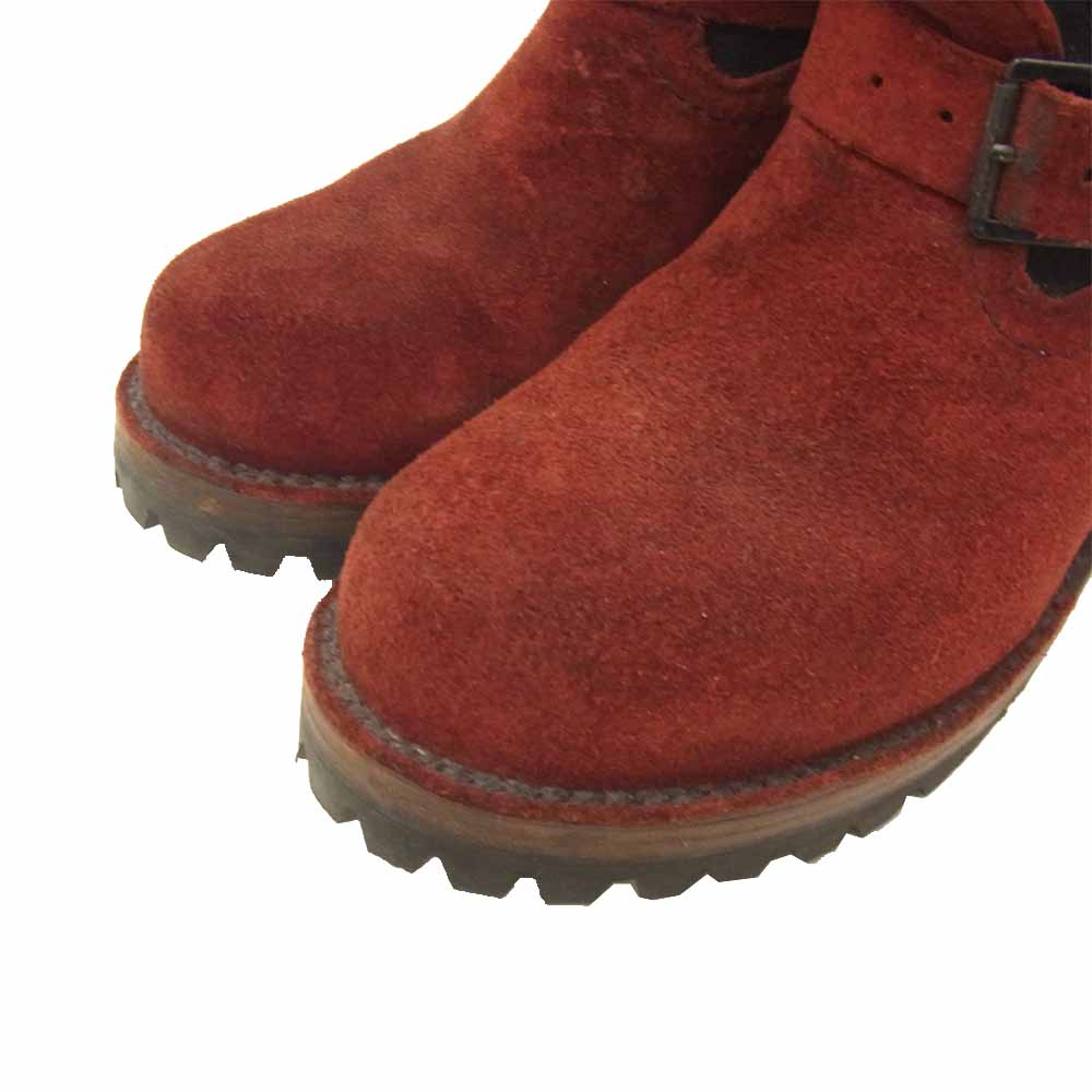 WESCO ウエスコ 100周年 スエード ラフアウト ボス ペコス ブーツ 6D ブラック系 エンジ系 6D【美品】【中古】