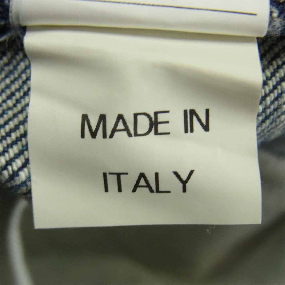 INCOTEX インコテックス 313XO インディゴ デニム パンツ コットン 牛革 イタリア製 インディゴブルー系 31【中古】