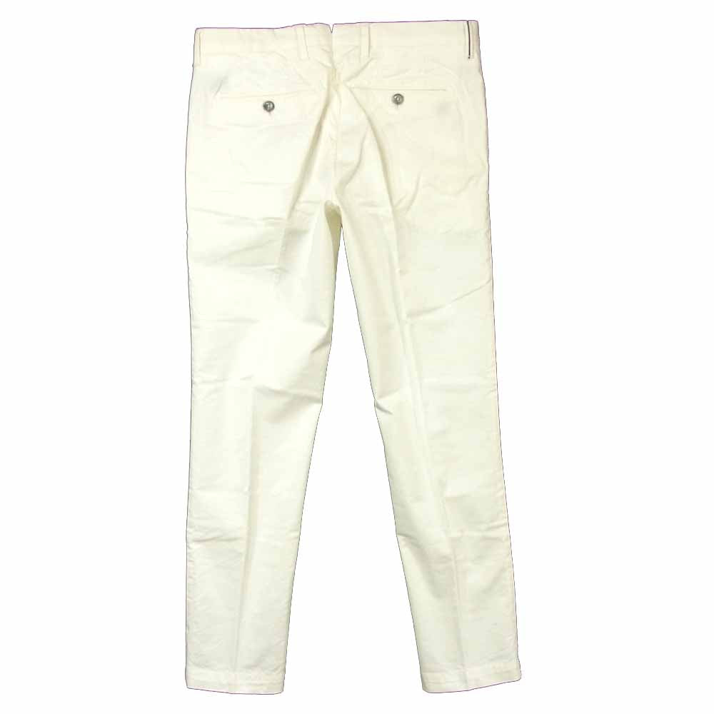 ピーティーゼロウーノ Malibu マリブ スキニーフィット スラックス パンツ ルーマニア製 ホワイト系 46【中古】