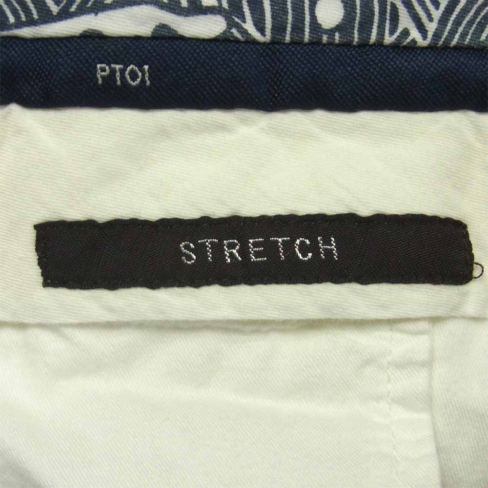 ピーティーゼロウーノ Malibu マリブ スキニーフィット スラックス パンツ ルーマニア製 ホワイト系 46【中古】