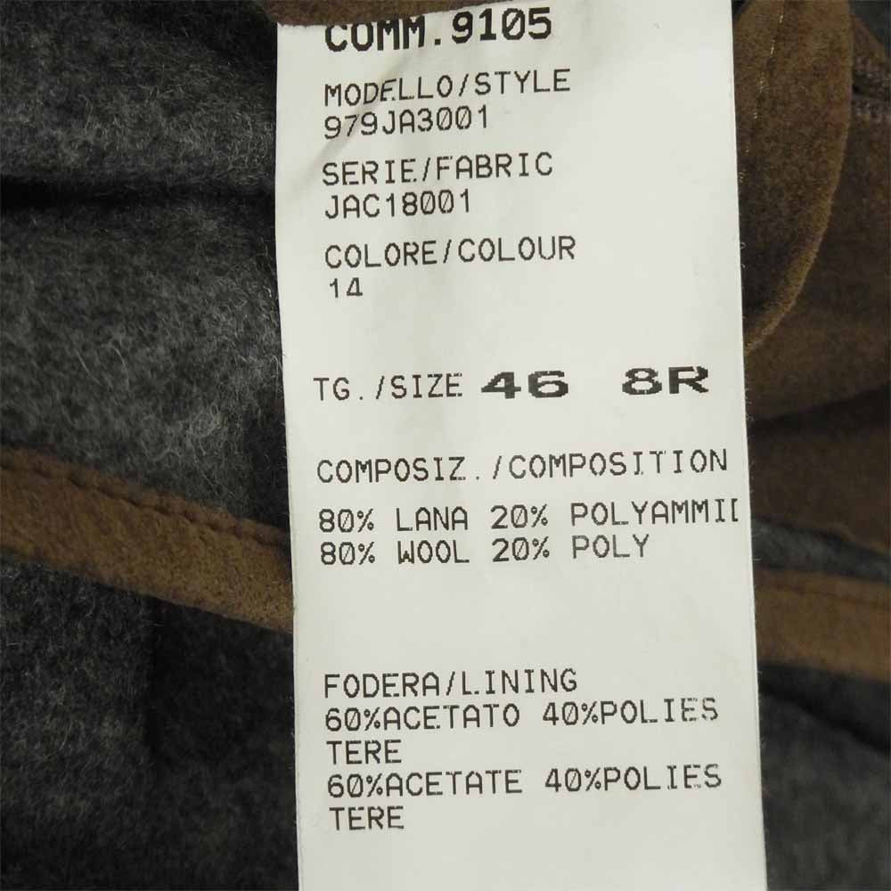 イレブンティ 圧縮 ウール ニット 2B ジャケット イタリア製 グレー系 46【中古】
