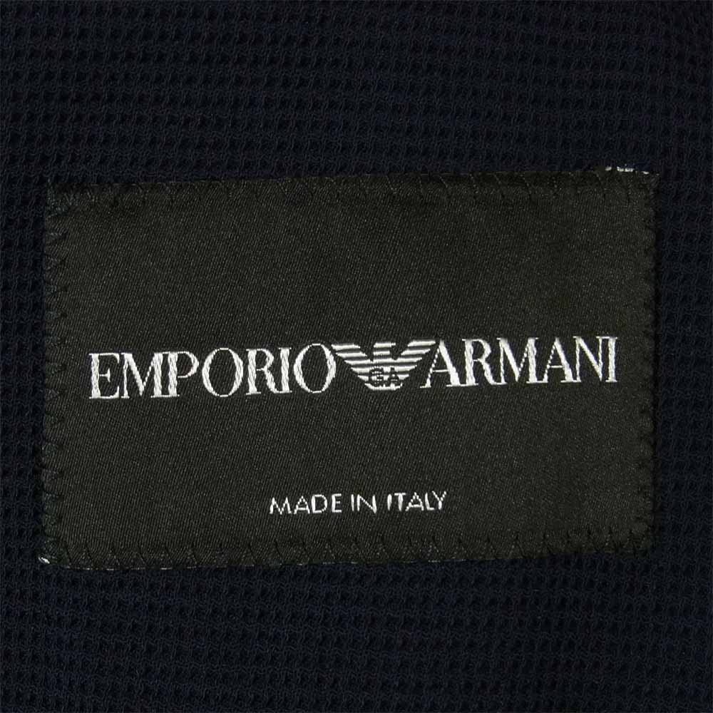 Emporio Armani エンポリオ・アルマーニ ストレッチ 2B ジャケット イタリア製 ネイビー系 48【中古】