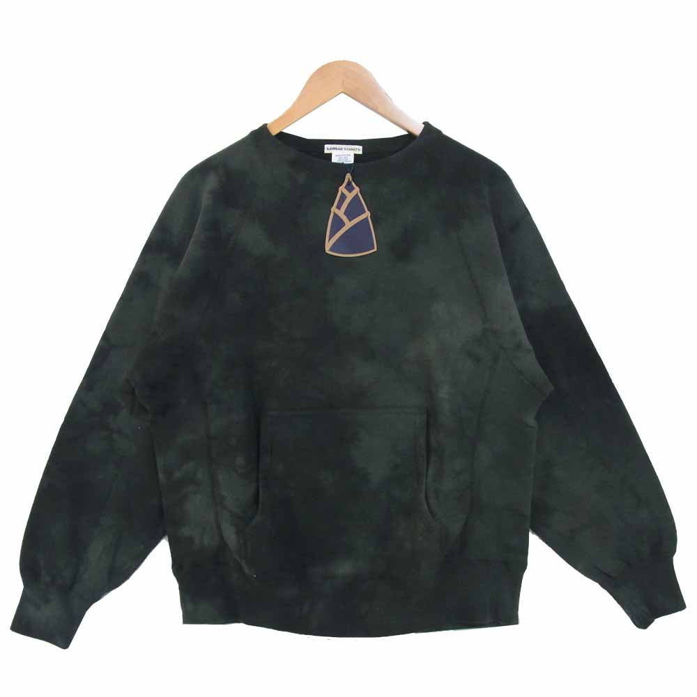バンブーシューツ TIE-DYE RW CREWNECK SWEAT タイダイ スウェット ブラック系 M【新古品】【未使用】【中古】