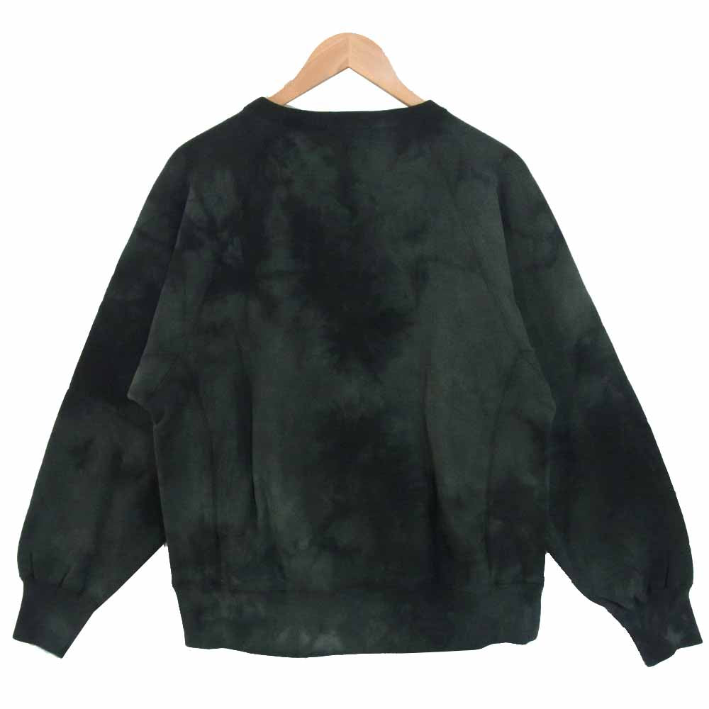 バンブーシューツ TIE-DYE RW CREWNECK SWEAT タイダイ スウェット ブラック系 M【新古品】【未使用】【中古】