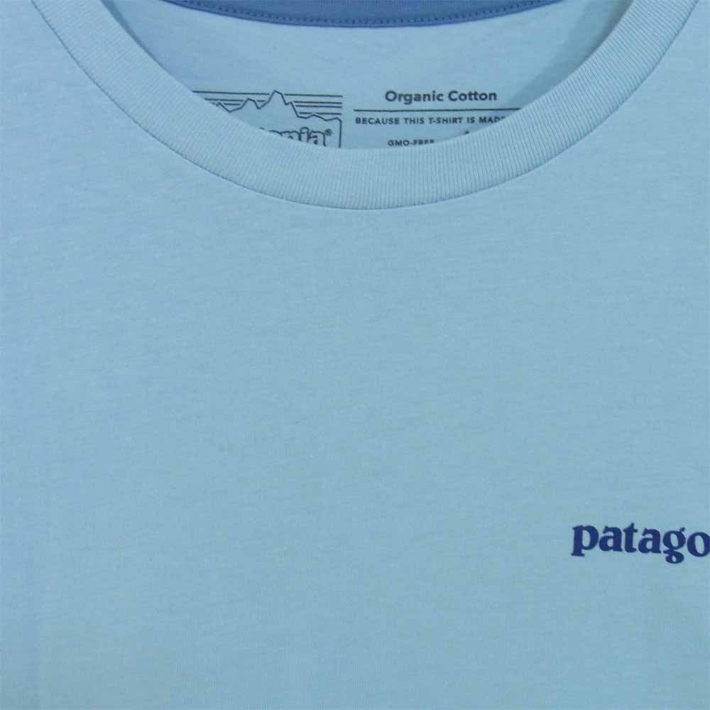 patagonia パタゴニア 38528 Flying Fish Organic Cotton T-Shirt フライング フィッシュ オーガニック Tシャツ ライトブルー系 M【新古品】【未使用】【中古】