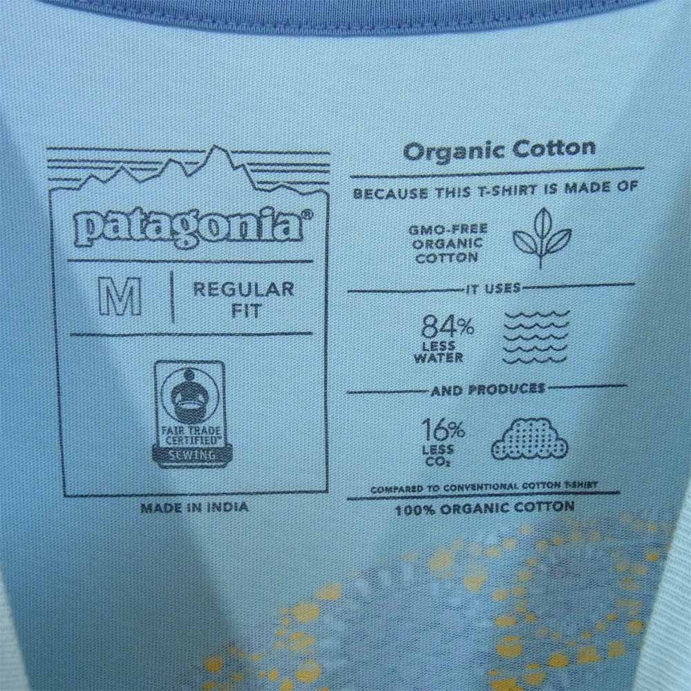 patagonia パタゴニア 38528 Flying Fish Organic Cotton T-Shirt フライング フィッシュ オーガニック Tシャツ ライトブルー系 M【新古品】【未使用】【中古】