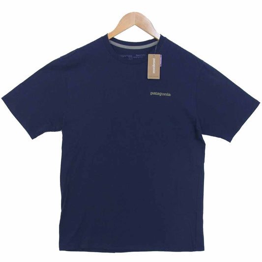 patagonia パタゴニア 38528 Flying Fish Organic Cotton T-Shirt フライング フィッシュ オーガニック Tシャツ ネイビー系 S【新古品】【未使用】【中古】