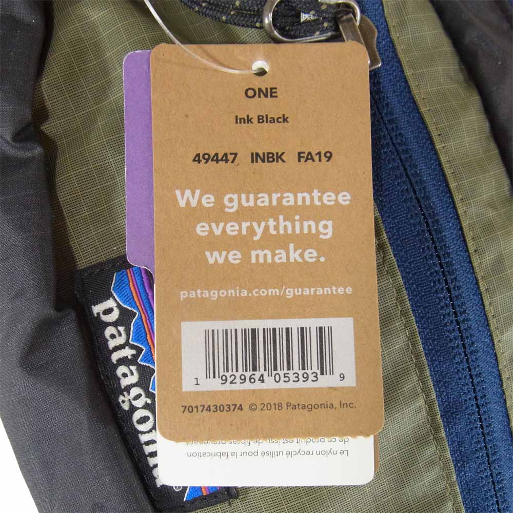 patagonia パタゴニア FA19 49447 1L Ultralight Black Hole Mini Hip Pack ウルトラライト ブラックホール ミニ ヒップパック ブラック系【新古品】【未使用】【中古】