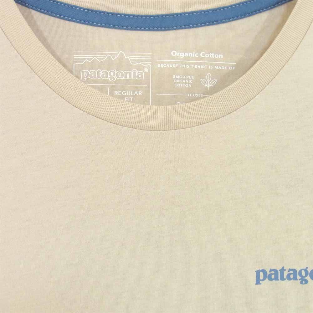 patagonia パタゴニア 38534 Safeguard Stencil World Trout Organic T-Shirt オーガニック Tシャツ Pumice S【新古品】【未使用】【中古】