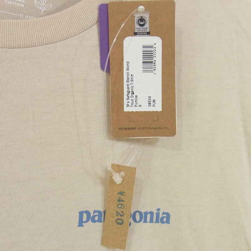 美品 patagonia WORLD TROUT バックプリント Tシャツ