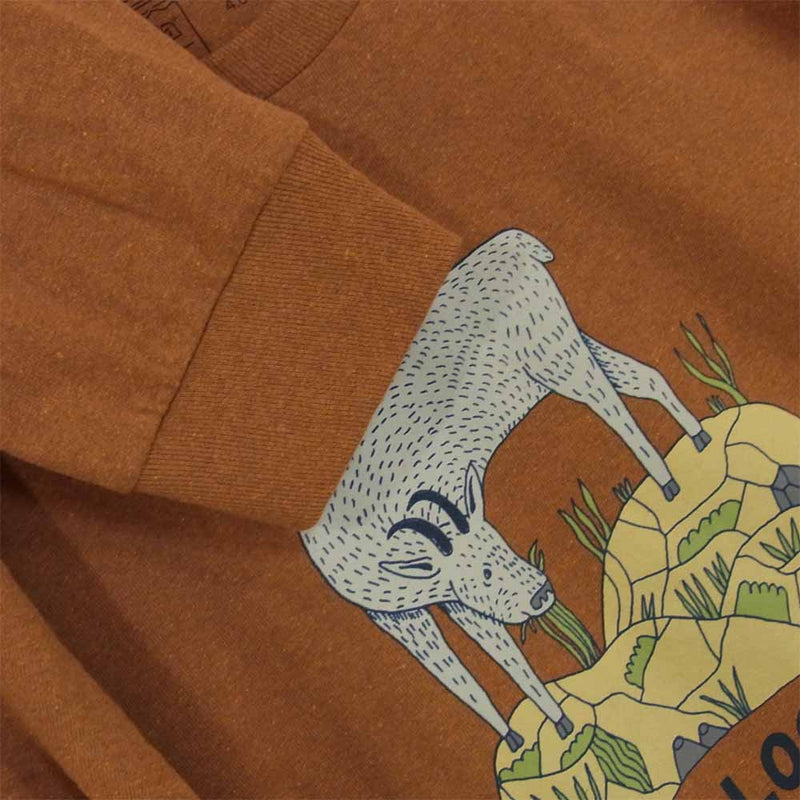 patagonia パタゴニア 38513 L／S Eat Local Goat Responsibili Tee 長袖 Tシャツ EarthwormBrown L【新古品】【未使用】【中古】