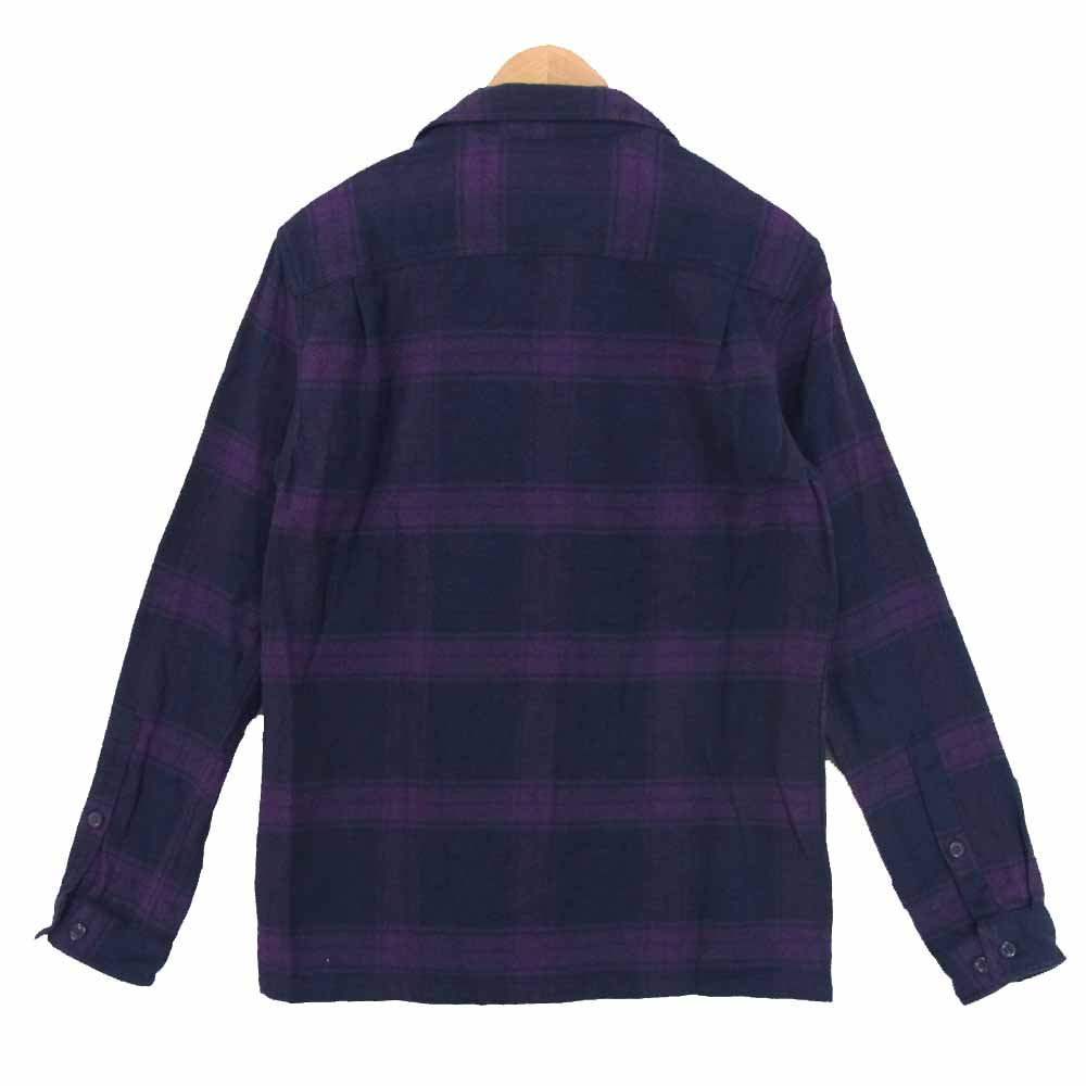 patagonia パタゴニア FA20 53947 L/S Fjord Flannel Shirt フィヨルド フランネル シャツ パープル系 S【美品】【中古】