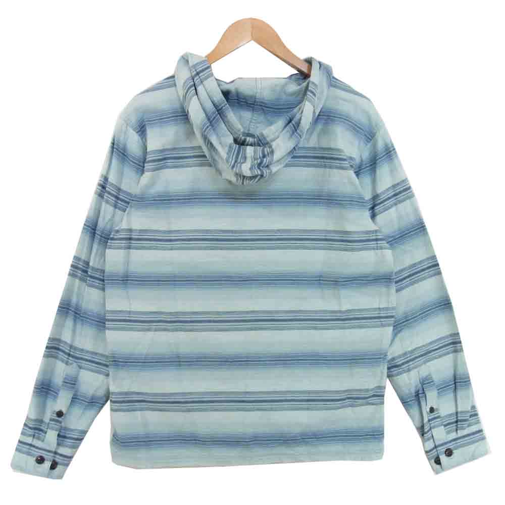 patagonia パタゴニア SP20 53275 LW Fjord Flannel Hoody Big Sky Blue ライトウェイト フィヨルド フランネル フーディ ライトブルー系 S【美品】【中古】