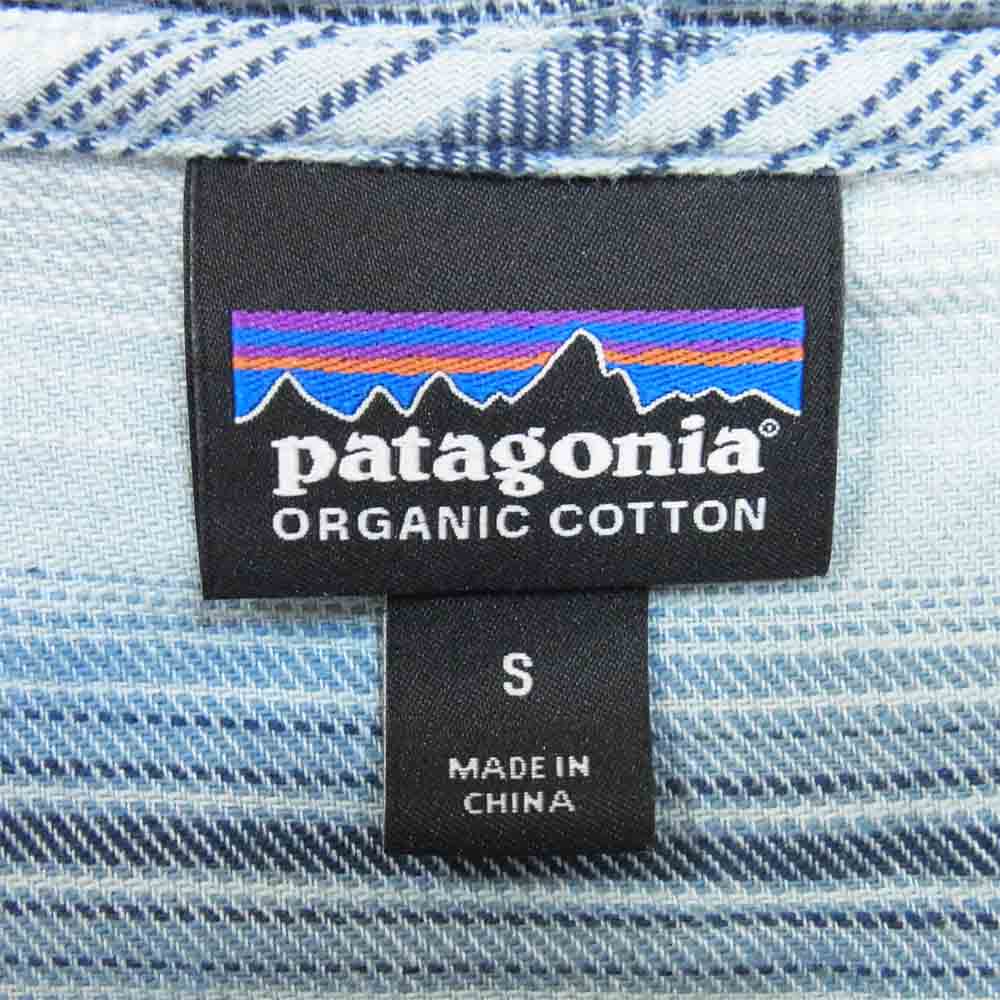 patagonia パタゴニア SP20 53275 LW Fjord Flannel Hoody Big Sky Blue ライトウェイト フィヨルド フランネル フーディ ライトブルー系 S【美品】【中古】
