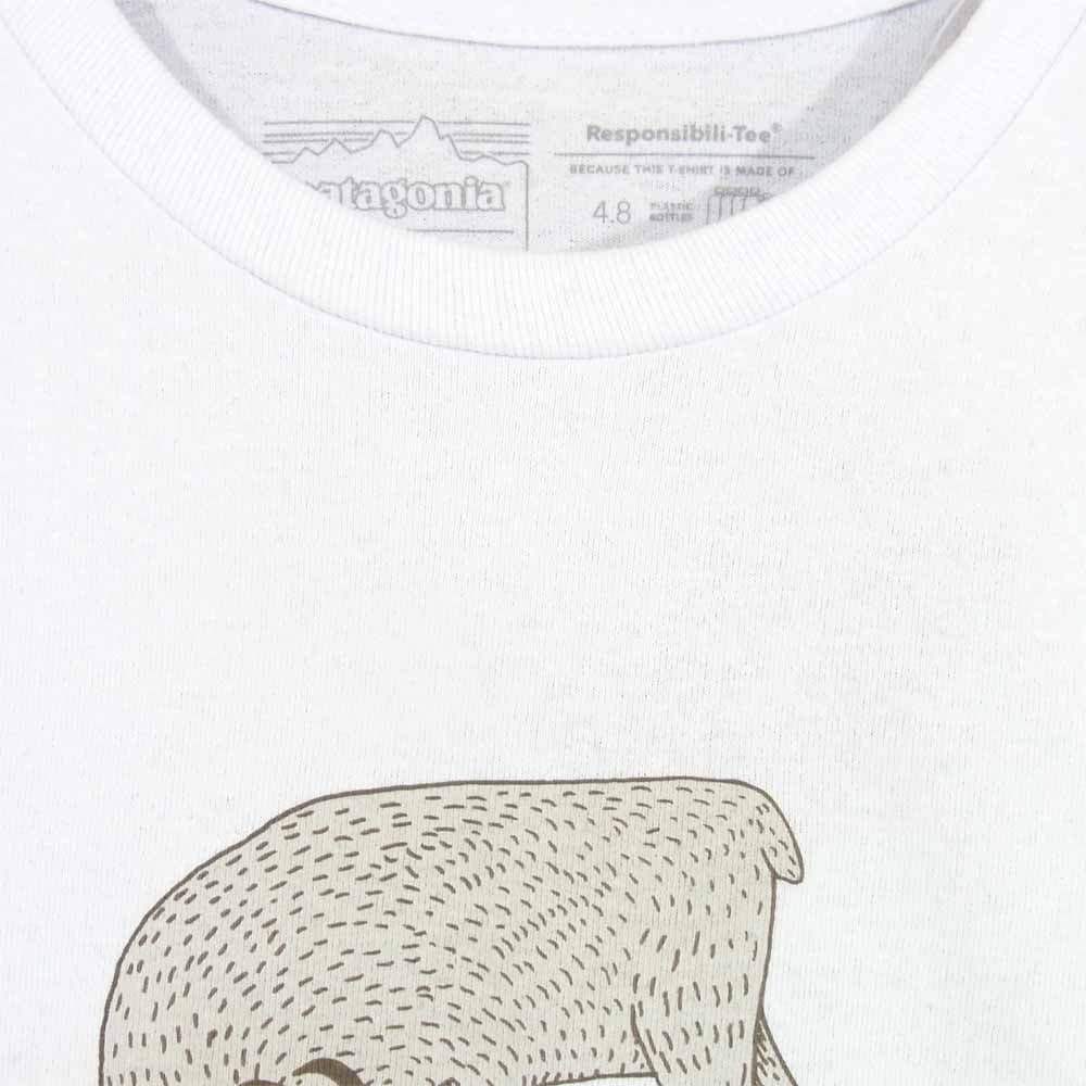 patagonia パタゴニア 38513 L／S Eat Local Goat Responsibili Tee 長袖 Tシャツ ホワイト系 M【新古品】【未使用】【中古】