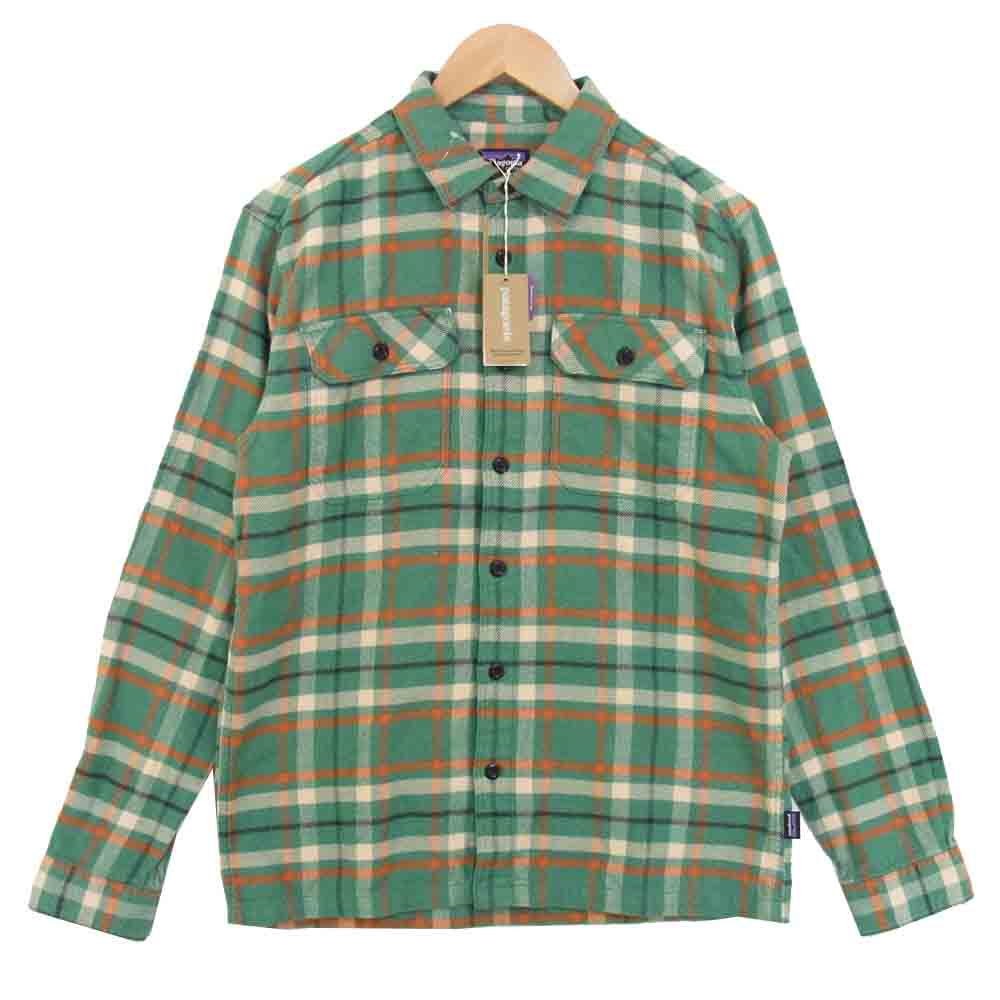 patagonia パタゴニア FA20 53947 L/S Fjord Flannel Shirt フィヨルド フランネル シャツ EelgrassGreen S【新古品】【未使用】【中古】