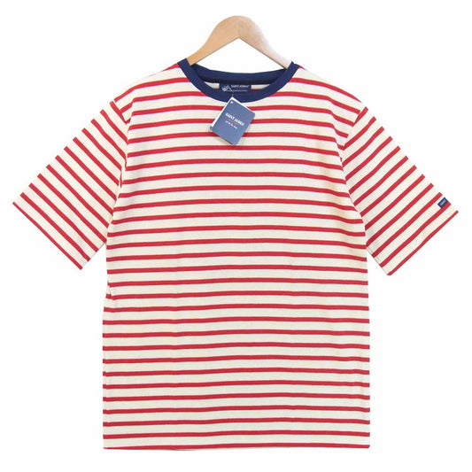 SAINT JAMES セントジェームス 18 JC OUESS JLOU OUESSANT CREW SS ウエッソン クルーネック 半袖 レッド系 40【新古品】【未使用】【中古】