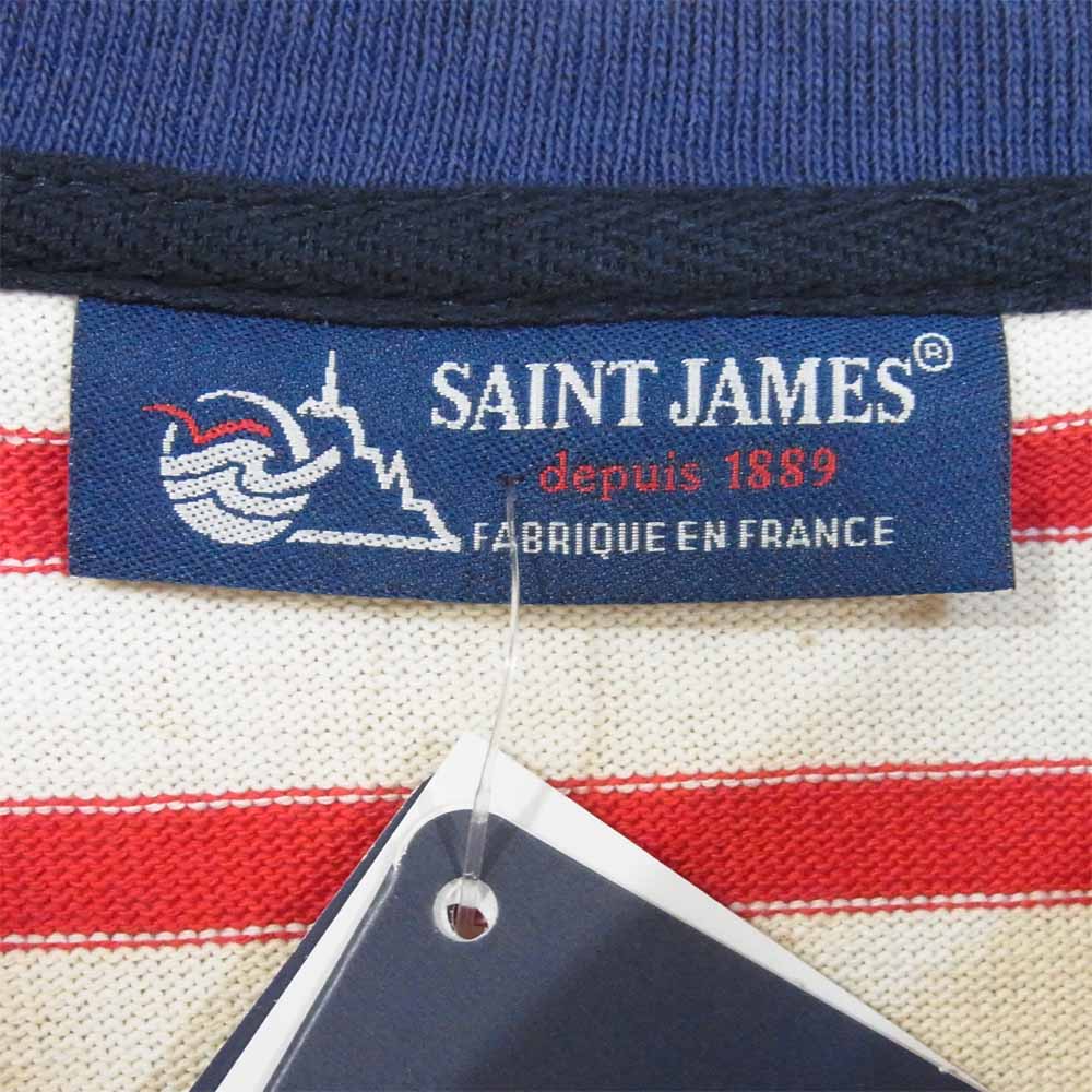 SAINT JAMES セントジェームス 18 JC OUESS JLOU OUESSANT CREW SS ウエッソン クルーネック 半袖 レッド系 40【新古品】【未使用】【中古】