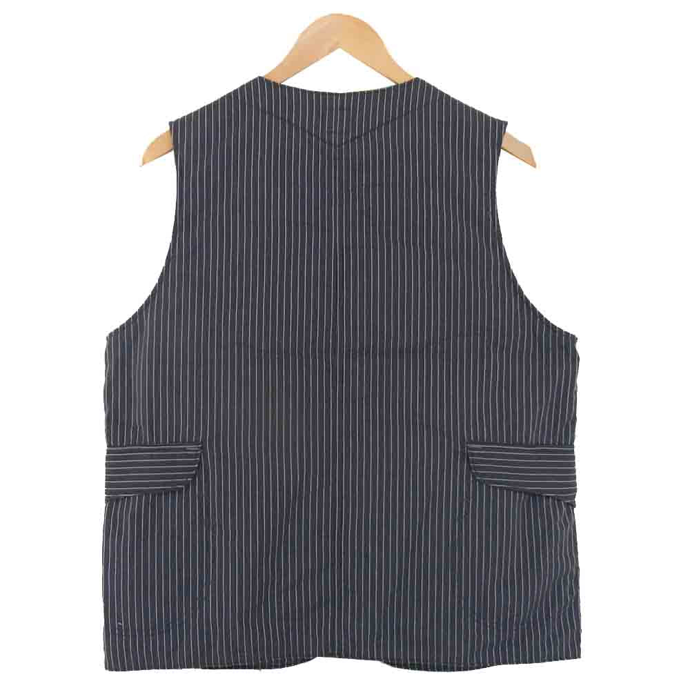 POST OVERALLS ポストオーバーオールズ Royal Traveler vest ロイヤル トラベラー 中綿 シンサレート ベスト ブラック系 M【美品】【中古】
