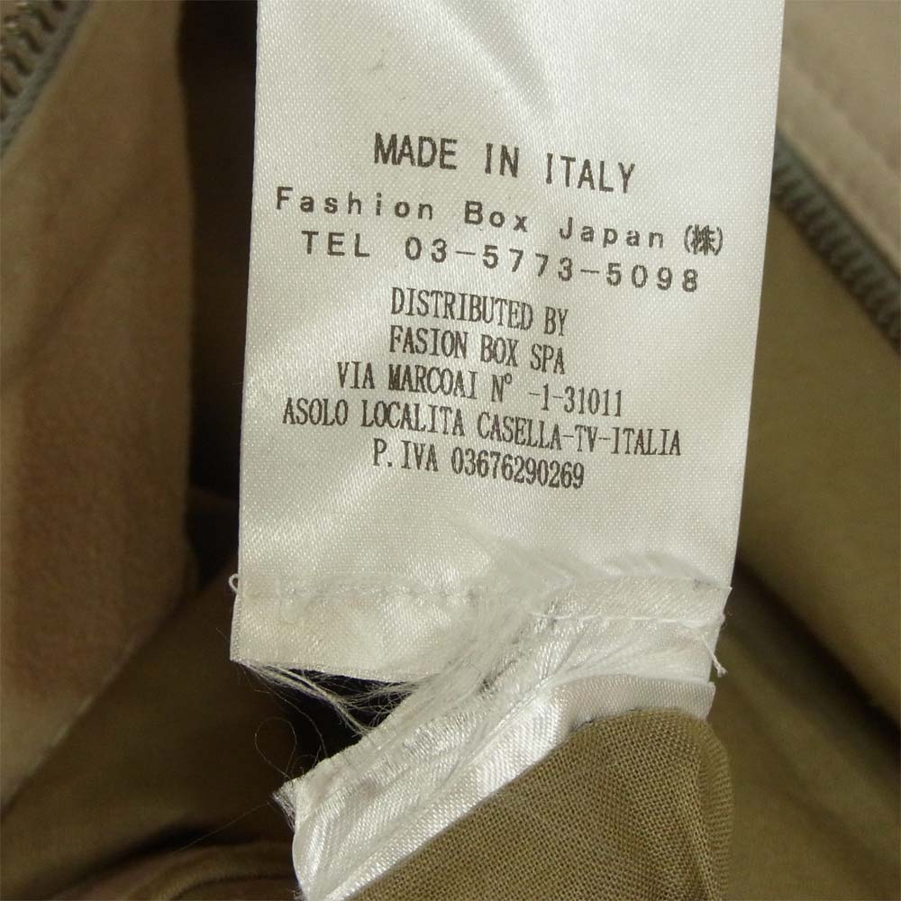 REPLAY リプレイ やぎ革 スエード ジップ ジャケット イタリア製 グレイッシュベージュ系 M【中古】