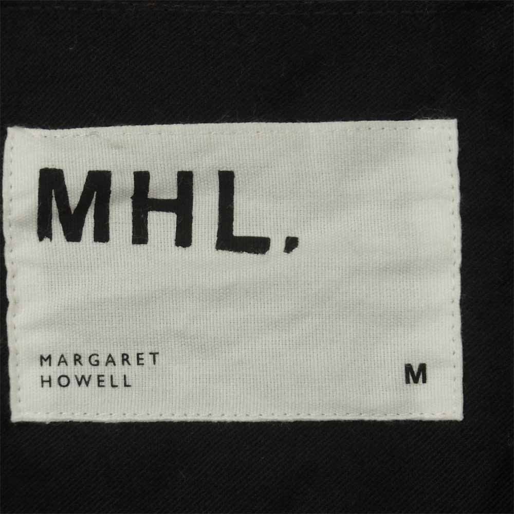 MARGARET HOWELL マーガレットハウエル 19AW ROOFED FINE COTTON TWILL コーティング加工 ジップ フード ジャケット ブラウン系 M【中古】